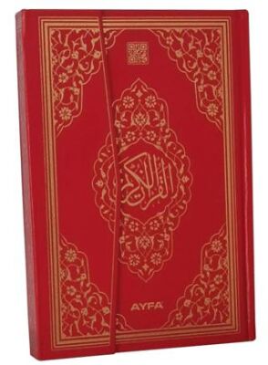 058 Kırmızı - Mühürlü Orta Boy Kuranı Kerim - 1