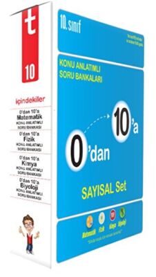 10. Sınıf 0`dan 10`a Konu Anlatımlı Soru Bankaları Sayısal Set - 1