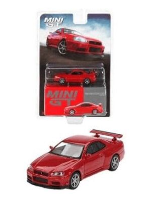 1-64 Nissan Skyline Gt-RR34 V-Spec Active Red - 1