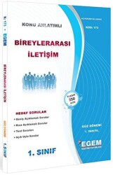 1. Sınıf 1. Yarıyıl Bireyler Arası İletişim Konu Anlatımlı Soru Bankası - Kod 173 - Egem Eğitim Yayınları