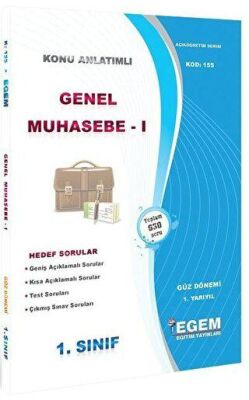 1. Sınıf 1. Yarıyıl Konu Anlatımlı Genel Muhasebe 1 - Kod 155 - 1