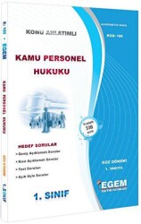 1. Sınıf 1. Yarıyıl Kamu Personel Hukuku Konu Anlatımlı Soru Bankası - Kod 180 - Egem Eğitim Yayınları