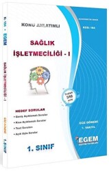 1. Sınıf 1. Yarıyıl Sağlık İşletmeciliği 1 Konu Anlatımlı Soru Bankası - Kod 184 - Egem Eğitim Yayınları