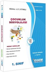 1. Sınıf 2. Yarıyıl Konu Anlatımlı Çocukluk Sosyolojisi - Kod 1179 - Egem Eğitim Yayınları
