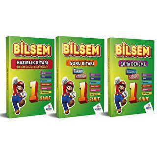 Kurul Yayıncılık 1. Sınıf BİLSEM Hazırlık Seti Konu Soru Deneme 3`lü Set - 1