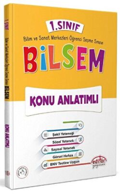 Editör Yayınevi 1. Sınıf Bilsem Konu Anlatımlı - - 1