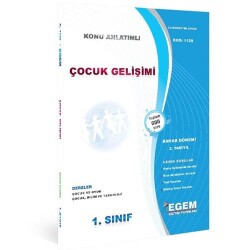 1. Sınıf Çocuk Gelişimi Bahar Dönemi 2. Yarıyıl Konu Anlatımlı Soru Bankası - Egem Eğitim Yayınları
