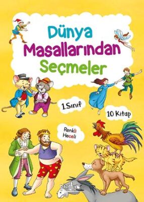 1. Sınıf Dünya Masallarından Seçmeler 10 Kitap Takım - Heceli - 1