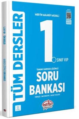 1. Sınıf Vip Tüm Dersler Tamamı Karekod Çözümlü Soru Bankası - 1