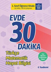 Tudem Yayınları - Bayilik 1. Sınıf Evde 30 Dakika Öğrenci Kitabı - 2. Dönem - Tudem Yayınları - Bayilik