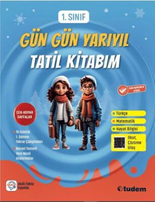 1. Sınıf Gün Gün Yarı Yıl Tatil Kitabım - 1