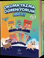 5 Yıldız Yayınları 1. Sınıf Okuma Yazma Öğreniyorum Mini Set 7 Kitap - 5 Yıldız Yayınları