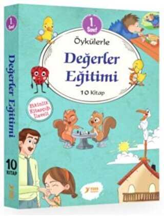 1. Sınıf Öykülerle Değerler Eğitimi Seti 10 Kitap Takım - Yuva Yayınları