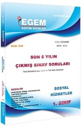 1. Sınıf Sosyal Hizmetler Son 6 Yılın Çıkmış Sınav Soruları Kod 508 - Egem Eğitim Yayınları