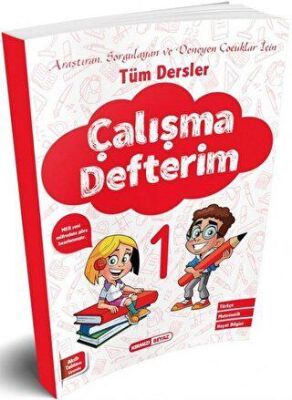 Kırmızı Beyaz Yayınları 1. Sınıf Tüm Dersler Çalışma Defterim - 1