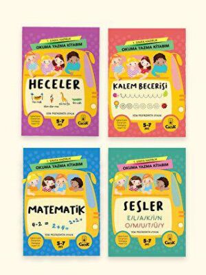 1. Sınıfa Hazırlık Okuma Yazma Kitabım Seti - 1