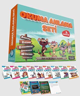 Arı Yayıncılık 1. Sınıflar İçin Kuruyemiş Kardeşler ile Okuma Anlama Seti - 1