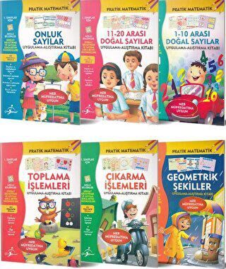 1. Sınıflar İçin Pratik Matematik Serisi - 6 Kitap - 1