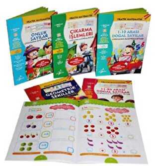 Çocuk Gezegeni 1. Sınıflar İçin Pratik Matematik Serisi 6 Kitap Set