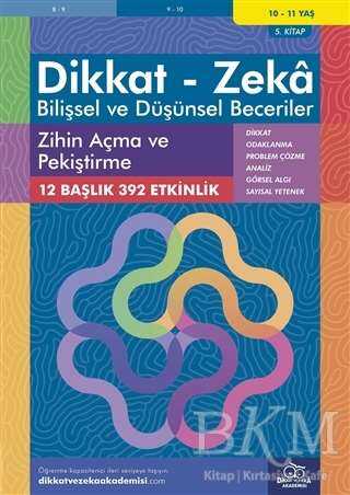 10-11 Yaş Dikkat - Zeka - Bilişsel ve Düşünsel Beceriler - Zihin Açma ve Pekiştirme 5. Kitap - 2