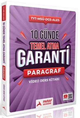 10 Günde Temel Atma Garanti Paragraf Video Ders Kitabı - 1