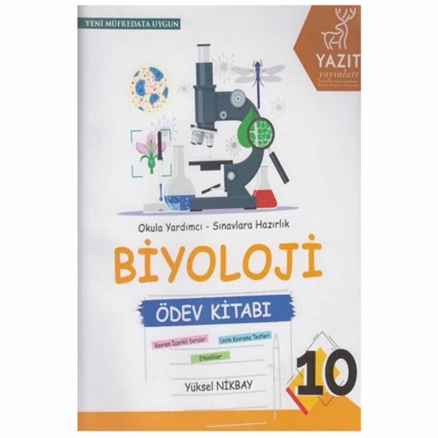 Yazıt Yayıncılık 10. Sınıf Biyoloji Ödev Kitabı