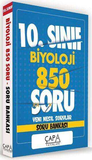 Çapa Yayınları 10. Sınıf Biyoloji 850 Soru Yeni Nesil Sorular - Soru Bankası