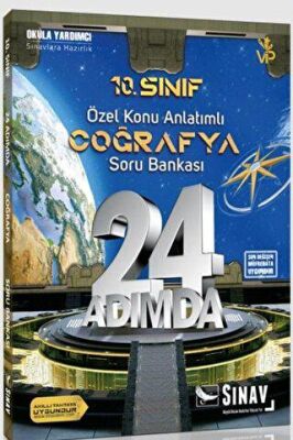 Sınav Yayınları 10. Sınıf Coğrafya 24 Adımda Özel Konu Anlatımlı Soru Bankası - 1