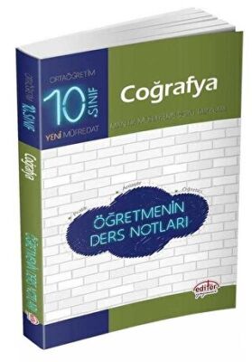 Editör Yayınevi 10. Sınıf Coğrafya Öğretmenin Ders Notları - 1
