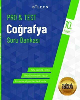 Bilfen Yayıncılık 10. Sınıf Coğrafya Protest Soru Bankası - 1