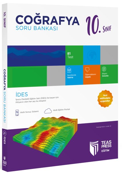 10. Sınıf Coğrafya Soru Bankası Teas Press Yayınları