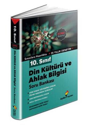 10. Sınıf Din Kültürü ve Ahlak Bilgisi Konu Özetli Soru Bankası kapağı