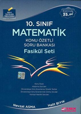 Esen Yayınları 10. Sınıf Matematik Konu Özetli Soru Bankası Fasikül Seti - 1