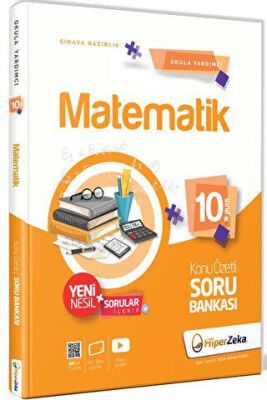Hiper Zeka Yayınları 10. Sınıf Matematik Konu Özetli Soru Bankası - 1