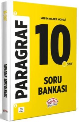 Editör Yayınevi 10. Sınıf Paragraf Soru Bankası - 1