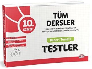 Editör Yayınevi 10. Sınıf Tüm Dersler Yeni Nesil Beceri Temelli Testler - 1