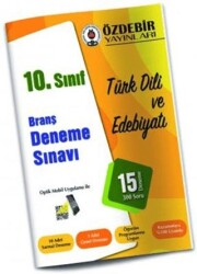 10. Sınıf Türk Dili ve Edebiyatı Branş Deneme - Özdebir Yayınları
