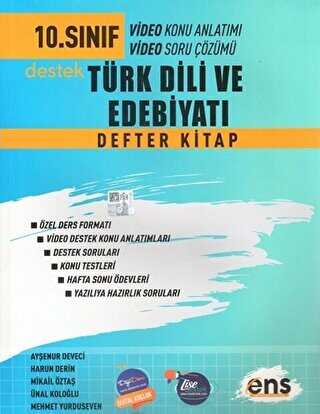 ENS Yayınları 10. Sınıf Türk Dili ve Edebiyatı Destek Defter Kitap