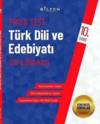 Bilfen Yayıncılık 10. Sınıf Türk Dili ve Edebiyatı Pro Test Soru Bankası - 1