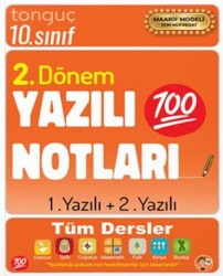 10. Sınıf Yazılı Notları 2. Dönem 1 ve 2. Yazılı - Tonguç Akademi