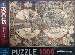 1000 Parça - Old World Map - Eski Dünya Haritası - Blue Focus Yayınları