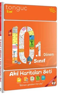 Tonguç Akademi 10. Sınıf 1. Dönem Akıl Haritaları Seti - 1