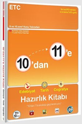 10`dan 11`e Edebiyat Tarih Coğrafya Hazırlık Kitabı - 1