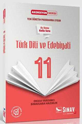 Sınav Yayınları 11. Sınıf Akordiyon Serisi Türk Dili ve Edebiyatı Aç Konu Katla Soru