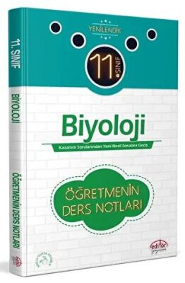 Editör Yayınevi 11. Sınıf Biyoloji Öğretmenin Ders Notları - 1