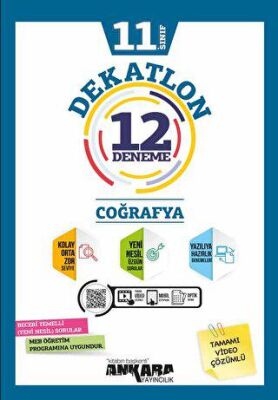 11. Sınıf Coğrafya Dekatlon 12 Deneme - 1