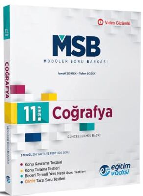 Eğitim Vadisi Yayınları 11. Sınıf Coğrafya Güncel MSB Modüler Soru Bankası - 1