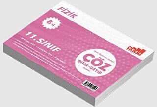 Ünlü Yayınları 11. Sınıf Fizik 8li Çöz Bitir-Getir Testleri - 1