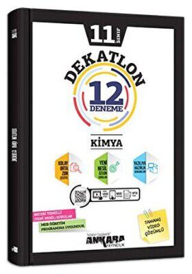 11. Sınıf Kimya Dekatlon 12 Deneme - 1