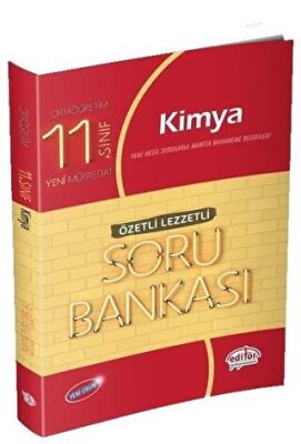 Editör Yayınevi 11. Sınıf Kimya Özetli Lezzetli Soru Bankası - 1